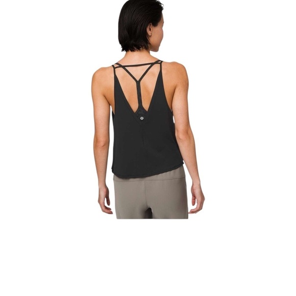 Lululemon As You Like It Tank Black Drapey Tank Top XS - Picture 11 of 11